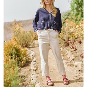 The Great 'The Athletic' Blue Long Sleeve Cardigan Size 1